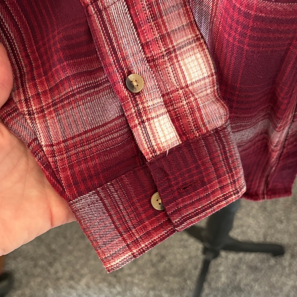 JACHS Girlfriend Grunge Red Plaid Button Down Shirt - Picture 7 of 14